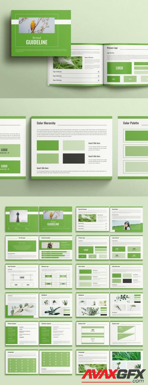 Adobestock - Brand Guidelines Brochure Layout - Landscape 532557290