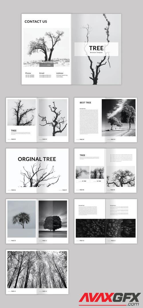 Adobestock - Tree Brochure Layout 532556983