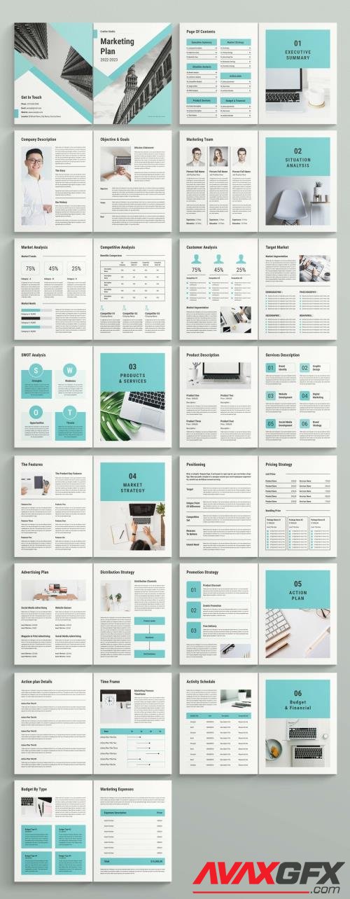 Adobestock - Marketing Plan Layout 532533634