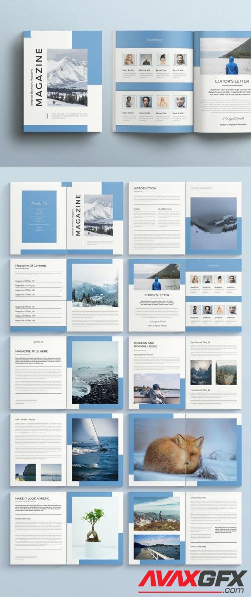 Adobestock - Magazine Layout 532533628