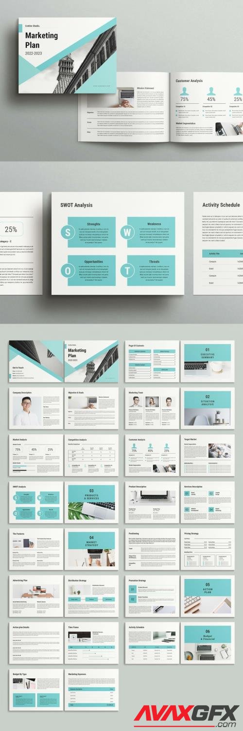 Adobestock - Marketing Plan Layout - Landscape 532533627