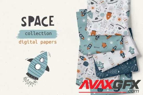 Space Baby Digital Paper Pack