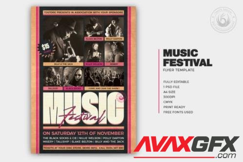 Music Festival Flyer Template V19 - 12745623