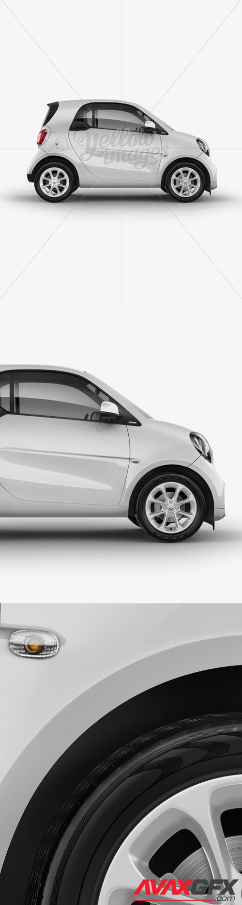 Smart Fortwo Mockup - Side View 14045 TIF