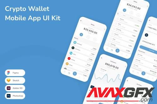 Crypto Wallet Mobile App UI Kit QPWU4LE