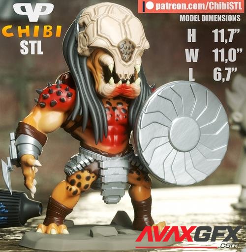 3DXM - Predator Prey Chibi – 3D Print