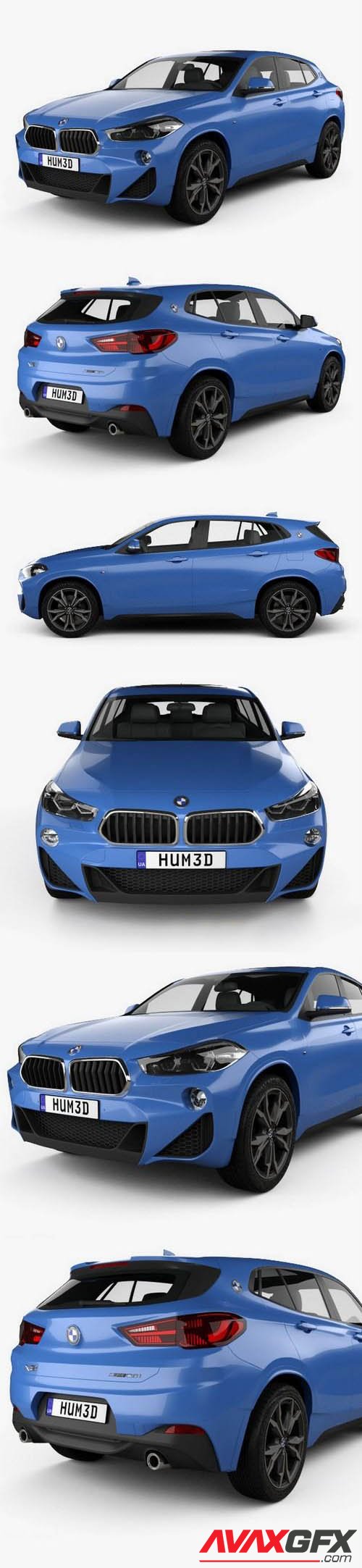 BMW X2 M Sport 2018 3D Model