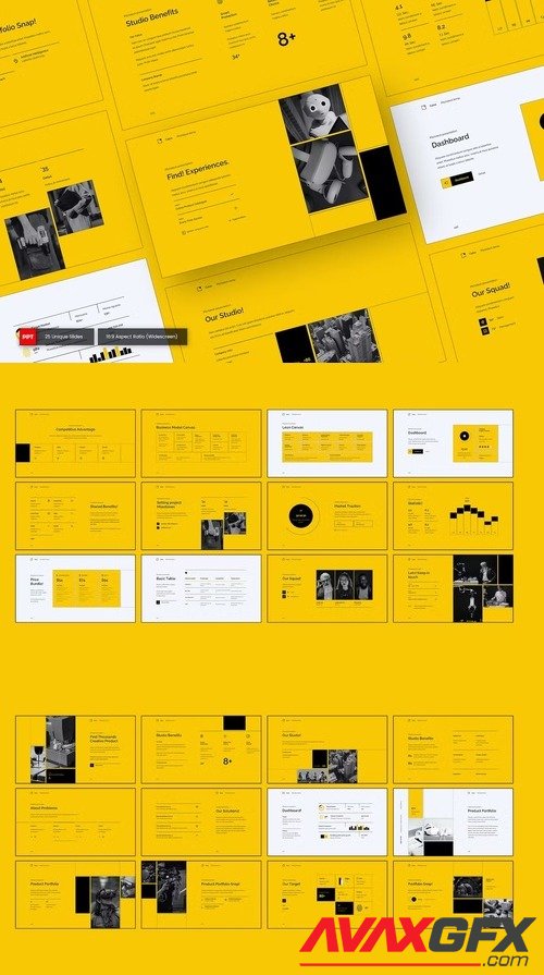 Caixa - Pitchdeck PowerPoint Template 9TLJX25