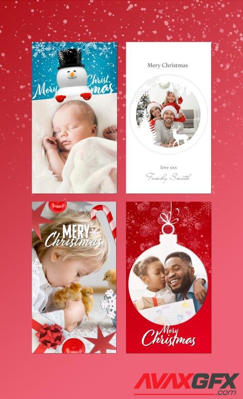 Adobestock - Christmas Greeting Card Set 397273705