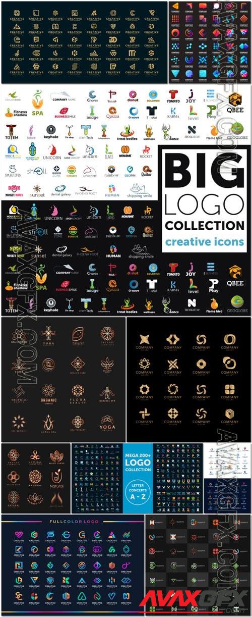 Vector mega company logo collection