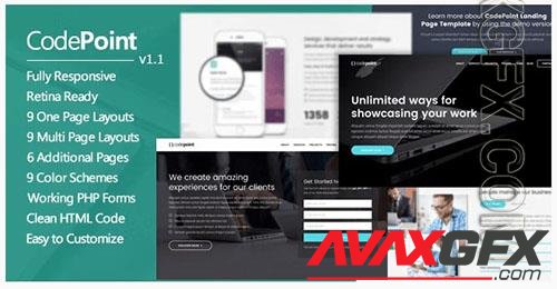 ThemeForest - CodePoint v1.2.1 - Multi-Purpose Landing Page WordPress Theme/19529106