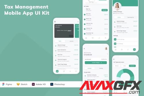 Tax Management Mobile App UI Kit JACDCD4