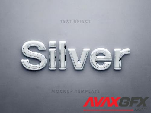 Adobestock - 3D Glossy Silver Wall Sign Logo Mockup 411957086