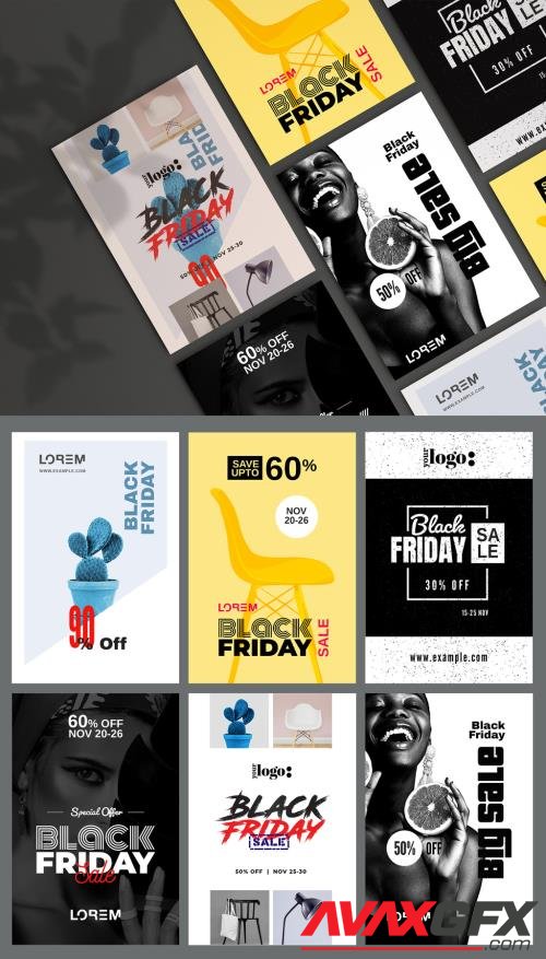 Adobestock - Black Friday Story Banners Layouts 391840094