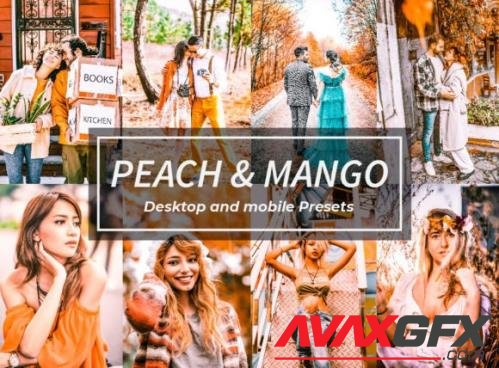 8 Peach & Mango Lightroom Presets
