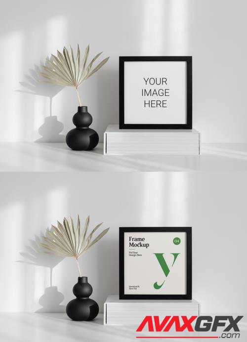 Adobestock - Square Frame on Table Mockup 547725145