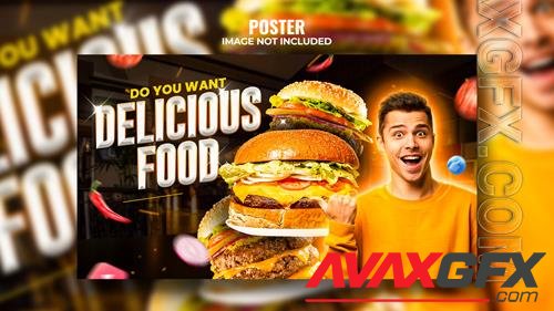 PSD food web banner template design