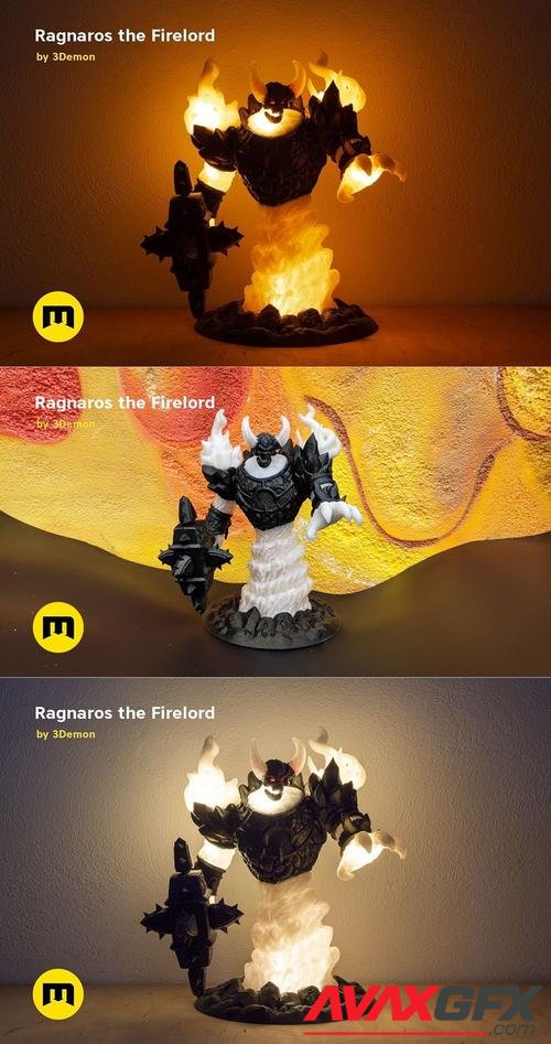 Firelord Lamp Figure Ragnaros 3D Print