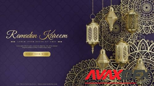 PSD dark premium luxury ramadan podium