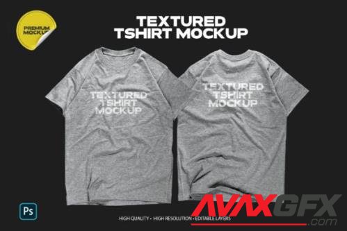 Realistic Textured Tshirt Mockup - 12737475