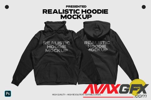 Realistic Hoodie Mockup - 12726907