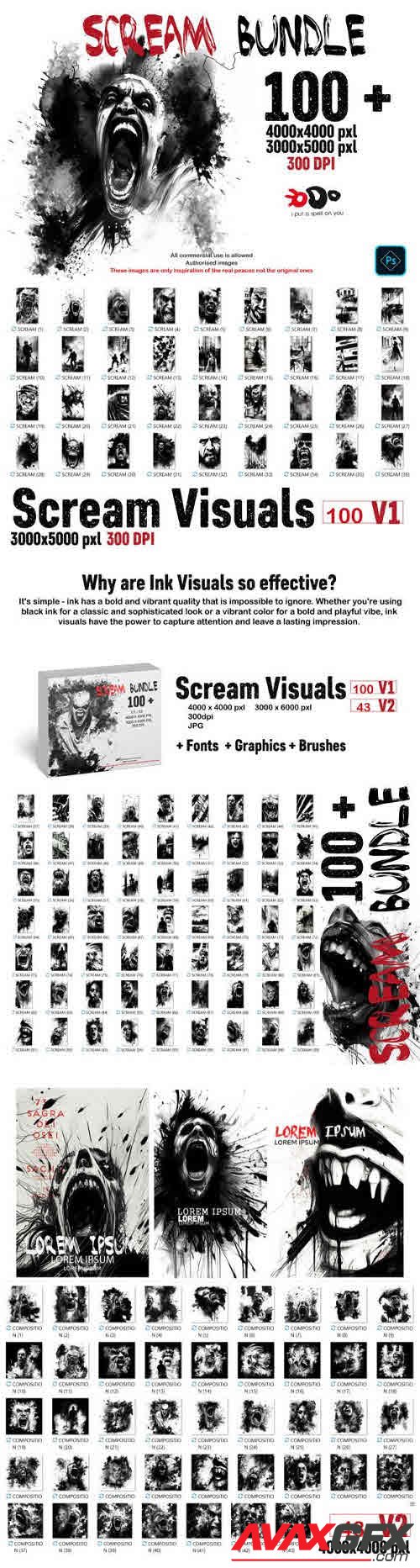 Scream Ink Visuals Bundle