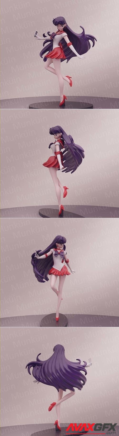 Sailor Mars Rei Hino 3D Print