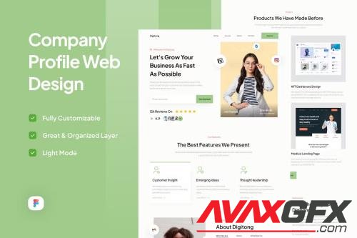 Digitong - Company Landing Page [FIGMA]