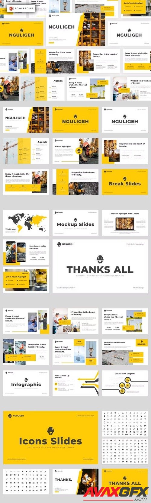 Nguligeh - Construction Powerpoint Template [PPTX]