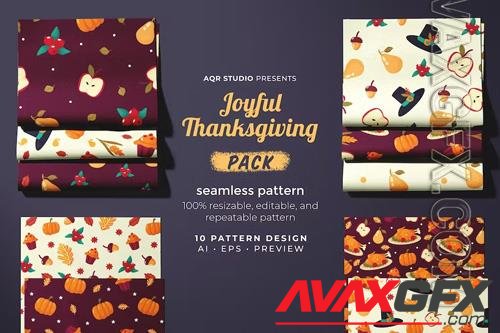 Thanksgiving Celebration beautiful textures - Seamless Pattern