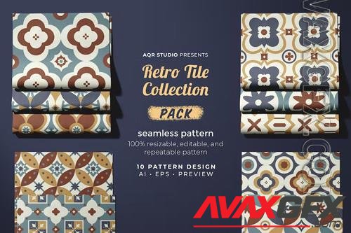 Retro Tile Collection beautiful textures - Seamless Pattern