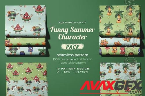 Funny Summer beautiful textures - Seamless Pattern