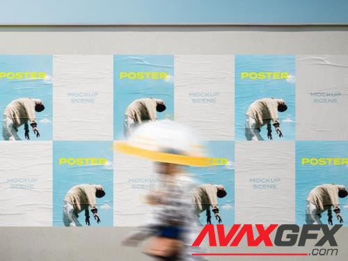 Glued Posters Mockup 546556058 [Adobestock]