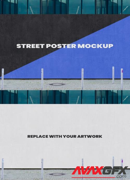 Street Outdoor Hoarding Poster City Mockup Template 546500542 [Adobestock]