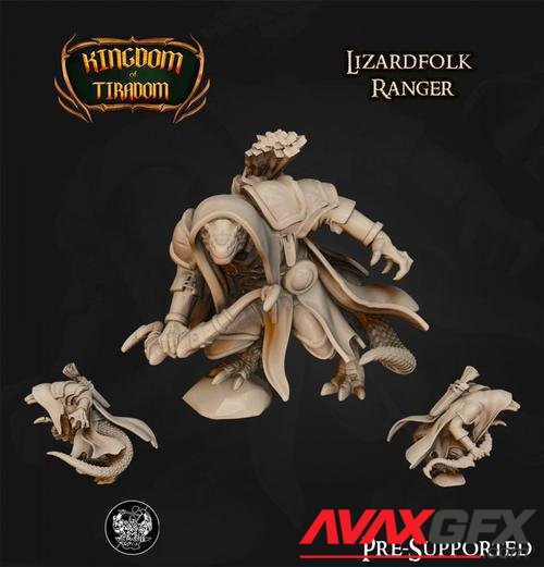 lizardfolk Ranger 3D Print