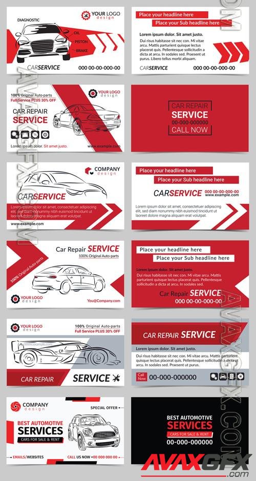 Six Automotive Services Business Card Layouts-197221755 [Adobestock]