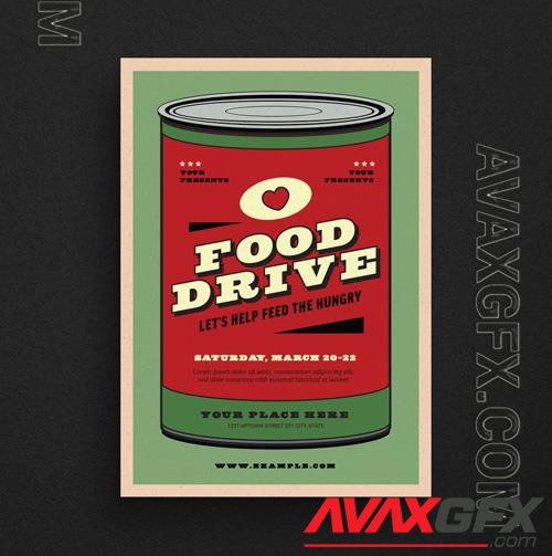 Food Drive Event Flyer Layout-206257200 [Adobestock]