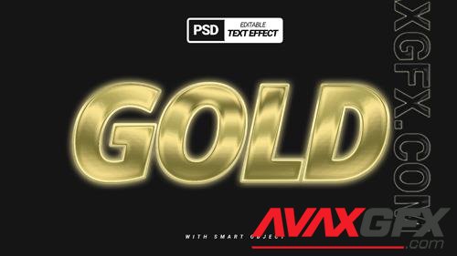 For creativity and design psd luxury golden 3d text effect template design