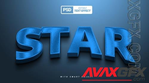 For creativity and design psd blue 3d text effect design