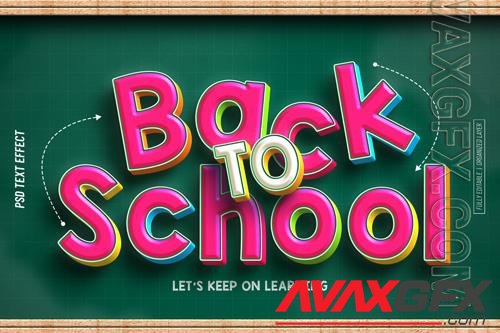 For creativity and design psd back to school editable text effect