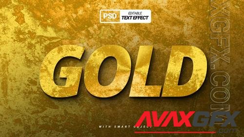 For creativity and design psd realistic golden text effect design