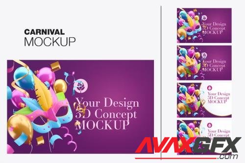 Set Carnival Mockup [PSD]