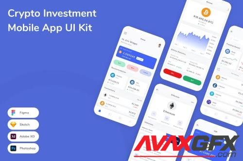 Crypto Investment Mobile App UI Kit Z4NA8Z7
