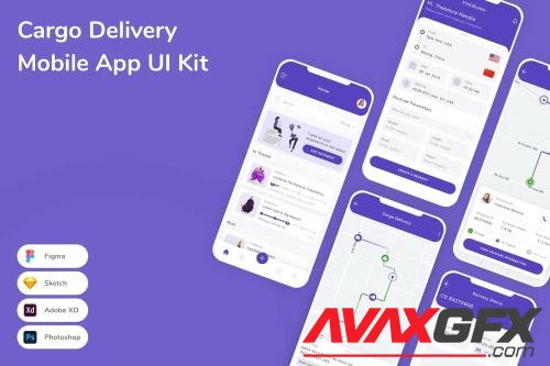 Cargo Delivery Mobile App UI Kit V6Q3N5J
