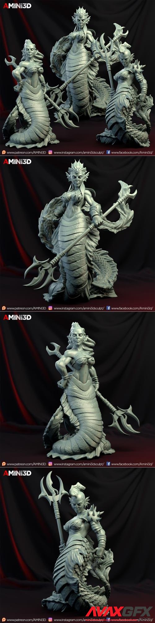 Amini3D - Merfolks 3D Print