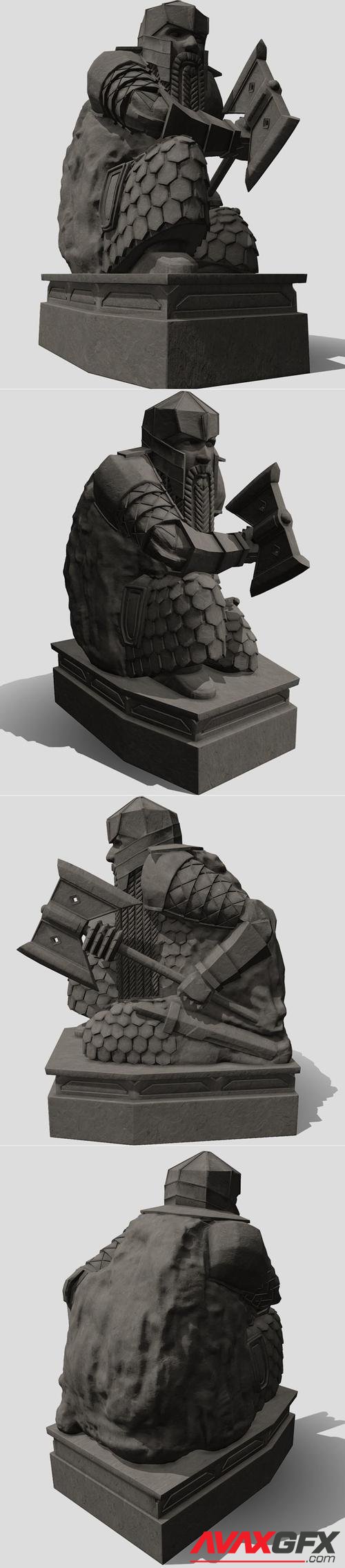 Erebor Guardian Statue 3D Print