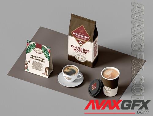 PSD coffee branding packaging mockup stylish design vol 10