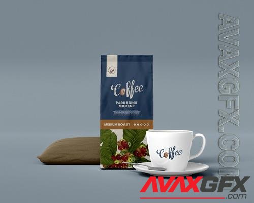 PSD coffee branding packaging mockup stylish design vol 7