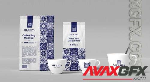PSD coffee branding packaging mockup stylish design vol 6