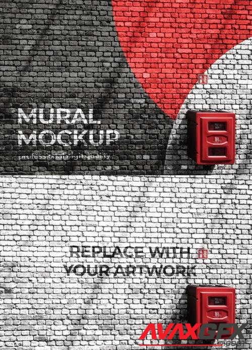 Mural Street Outdoor Poster Mockup on Brick Wall 545815350 [Adobestock]